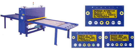 MÁQUINA SEMI-AUTOMÁTICA PARA CORTE E VINCO PLANO
